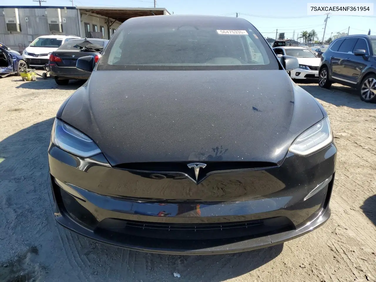 2022 Tesla Model X VIN: 7SAXCAE54NF361954 Lot: 56475335