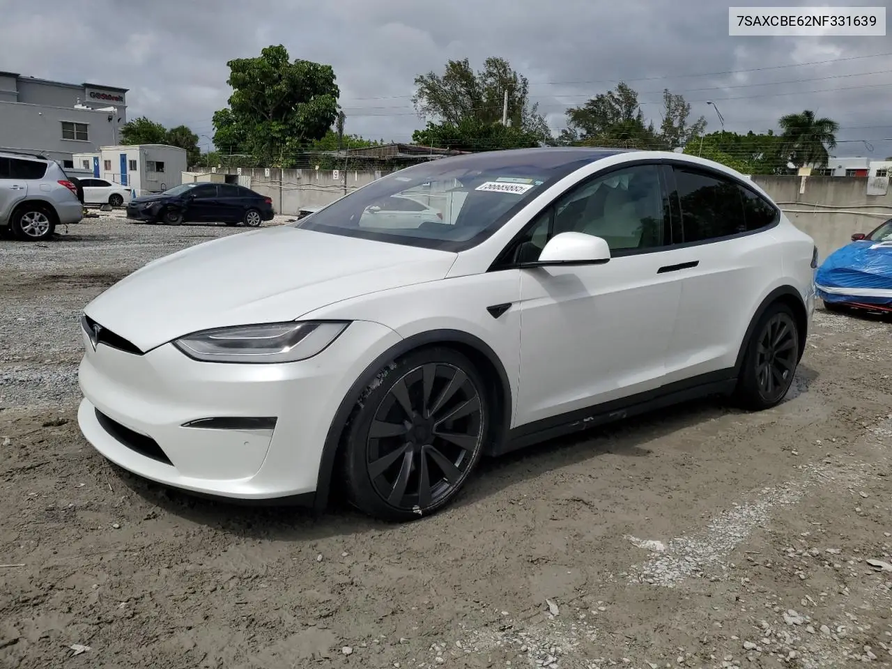 2022 Tesla Model X VIN: 7SAXCBE62NF331639 Lot: 56689885