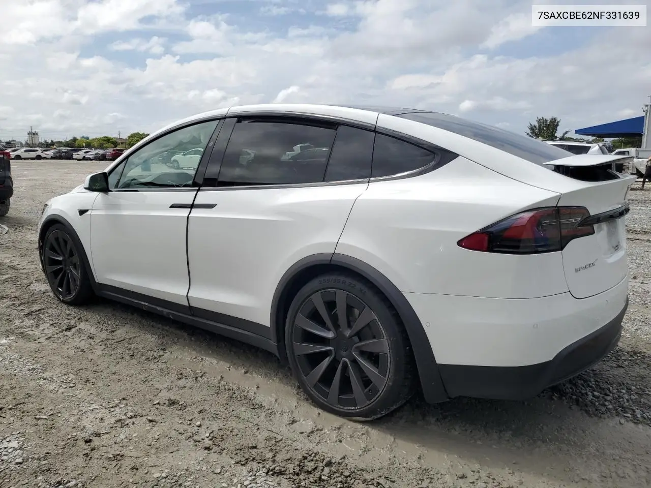 2022 Tesla Model X VIN: 7SAXCBE62NF331639 Lot: 56689885