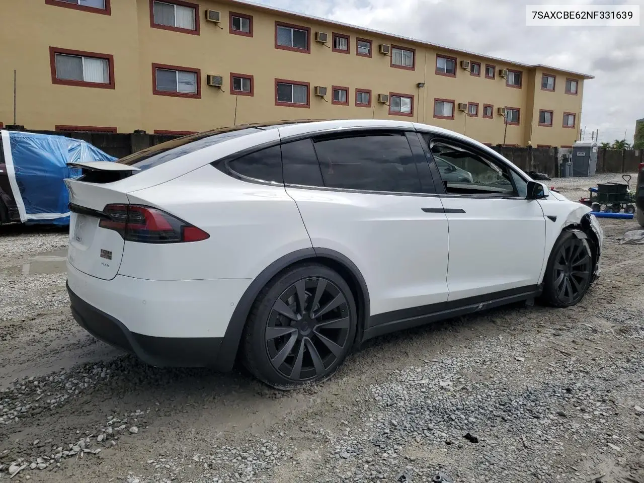 2022 Tesla Model X VIN: 7SAXCBE62NF331639 Lot: 56689885