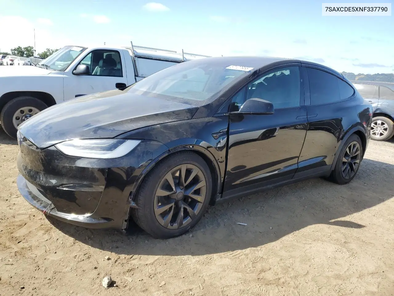 2022 Tesla Model X VIN: 7SAXCDE5XNF337790 Lot: 57107955