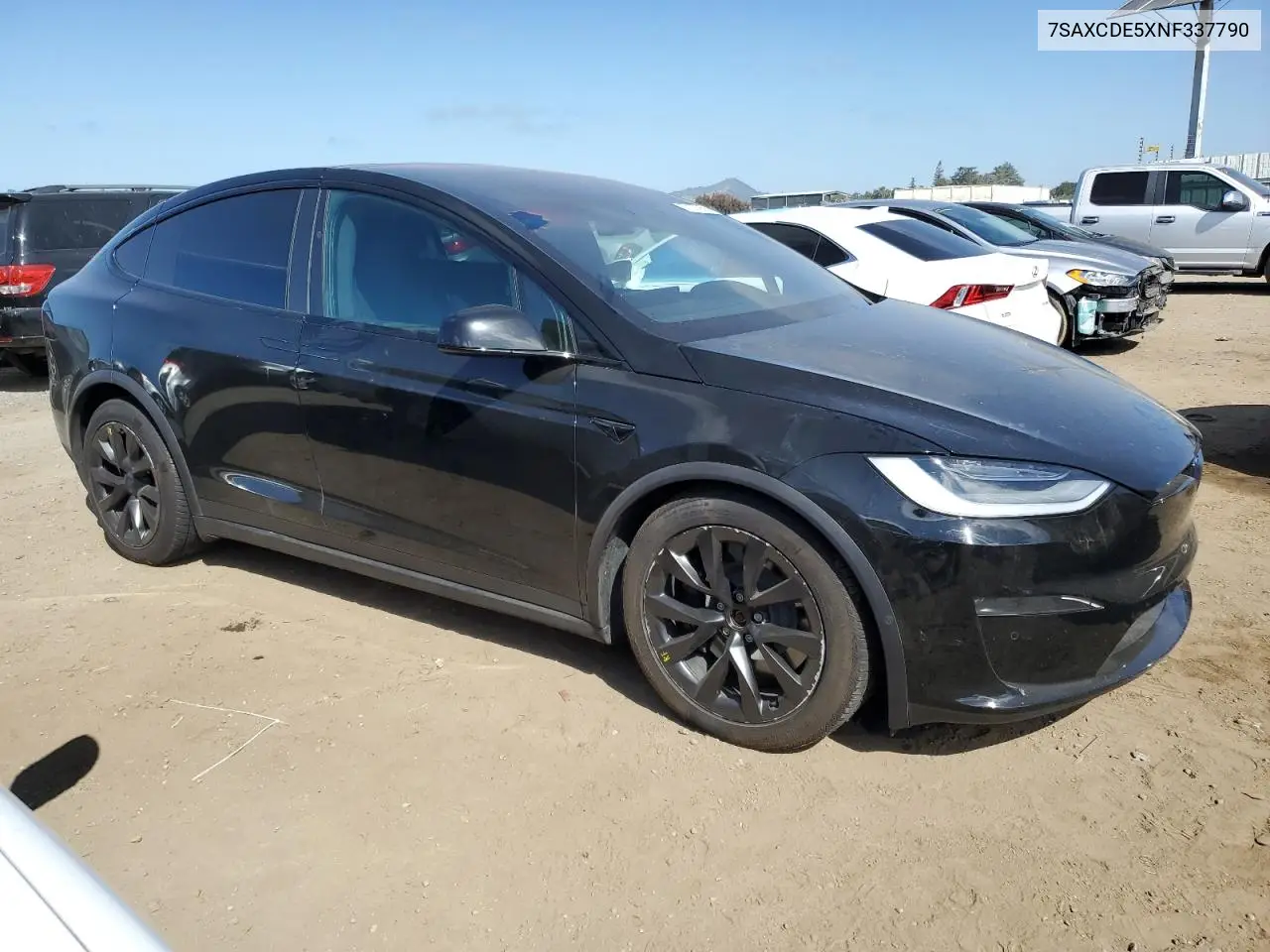 2022 Tesla Model X VIN: 7SAXCDE5XNF337790 Lot: 57107955