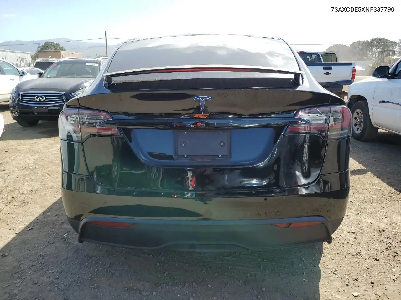 2022 Tesla Model X VIN: 7SAXCDE5XNF337790 Lot: 57107955