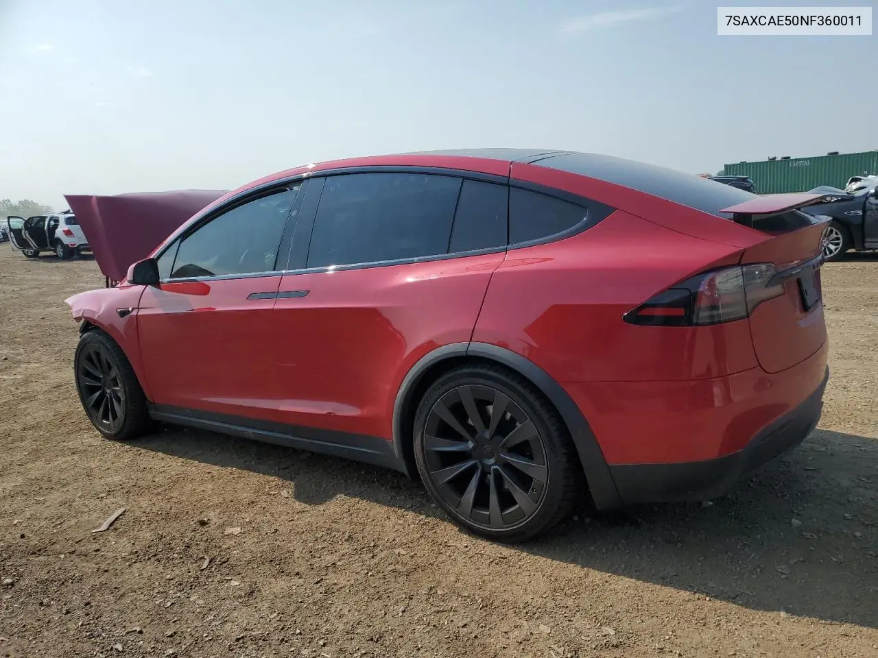 2022 Tesla Model X VIN: 7SAXCAE50NF360011 Lot: 60515945