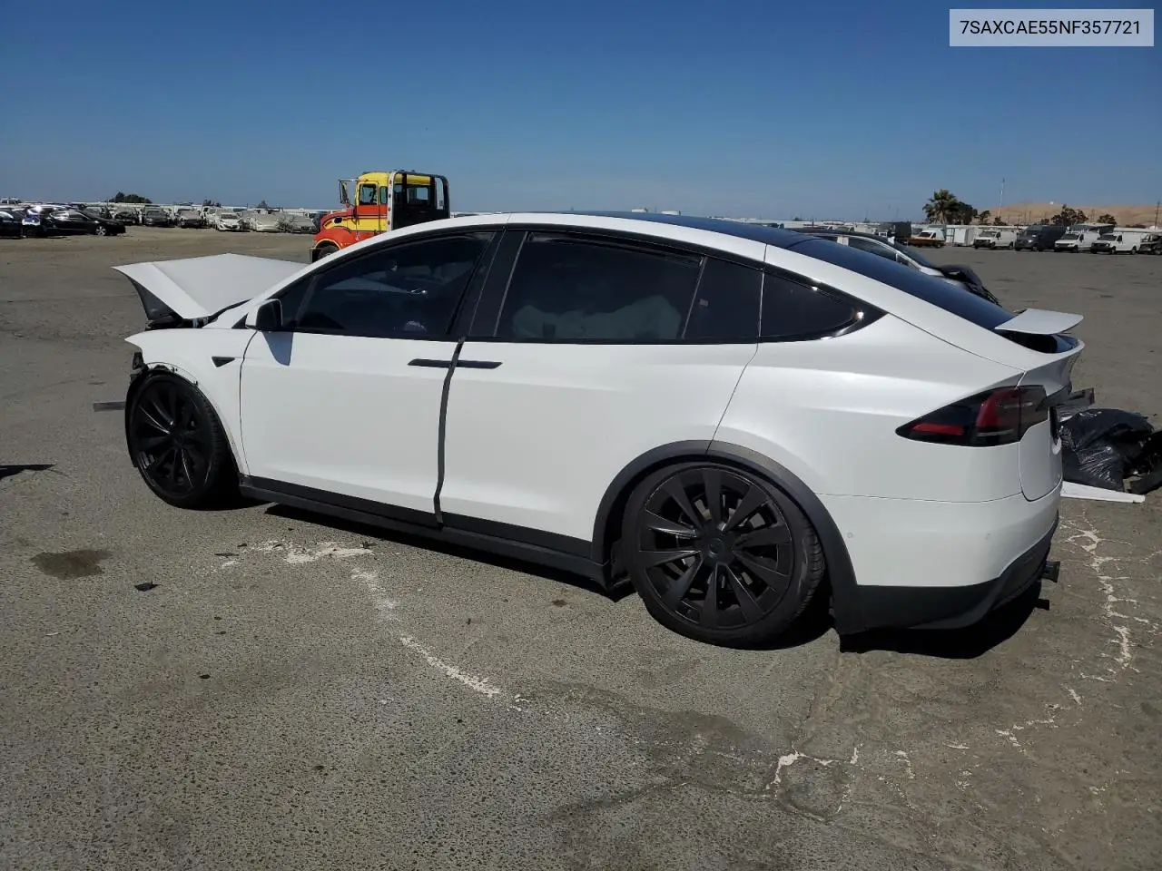 2022 Tesla Model X VIN: 7SAXCAE55NF357721 Lot: 61814275