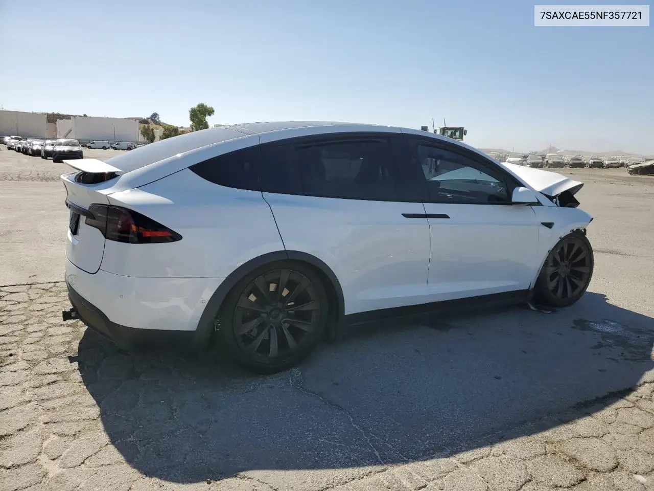 2022 Tesla Model X VIN: 7SAXCAE55NF357721 Lot: 61814275