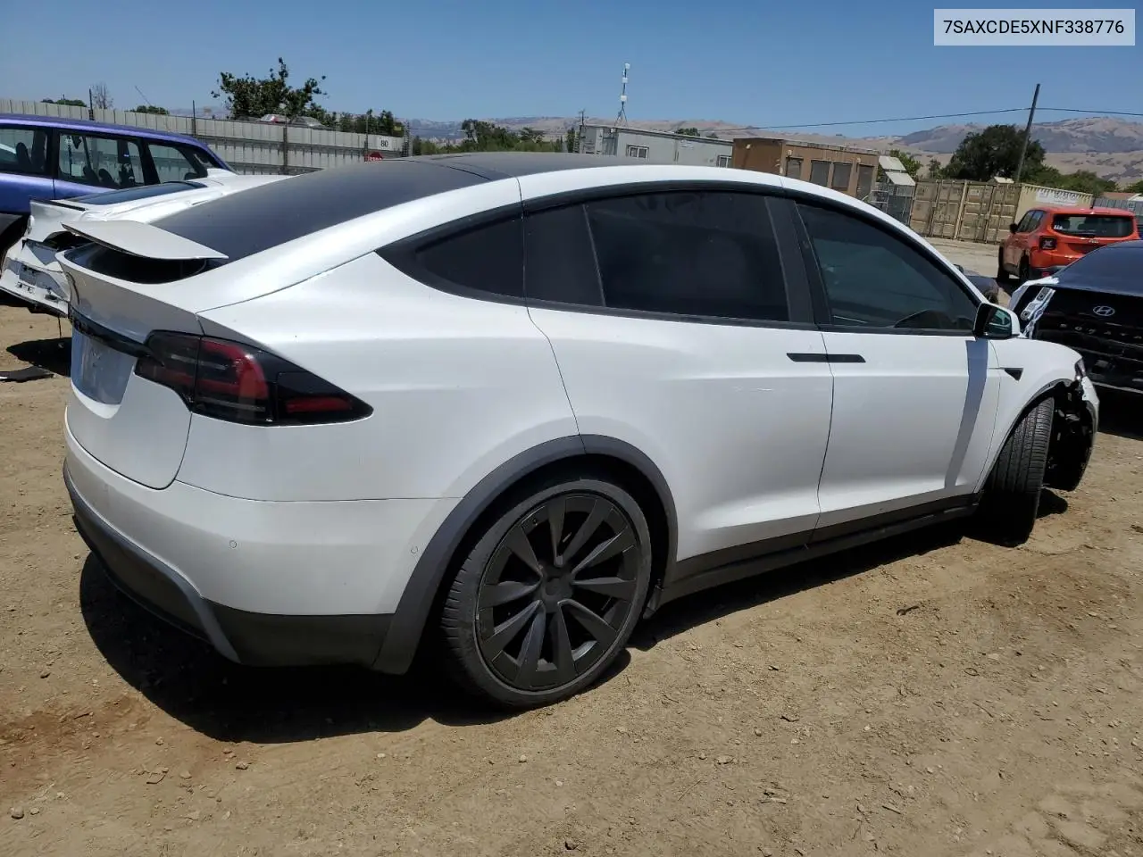 2022 Tesla Model X VIN: 7SAXCDE5XNF338776 Lot: 61865365