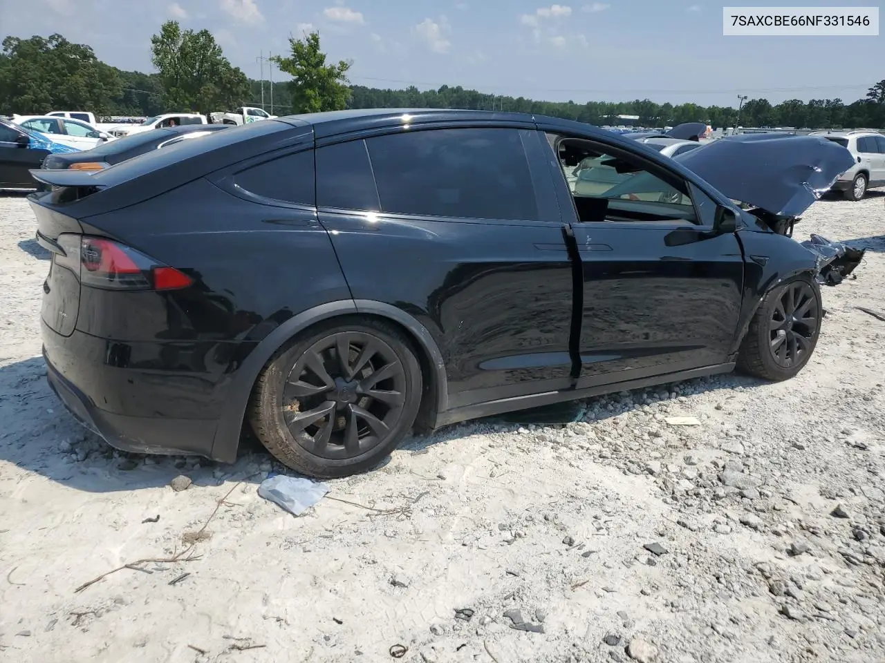 2022 Tesla Model X VIN: 7SAXCBE66NF331546 Lot: 62337835