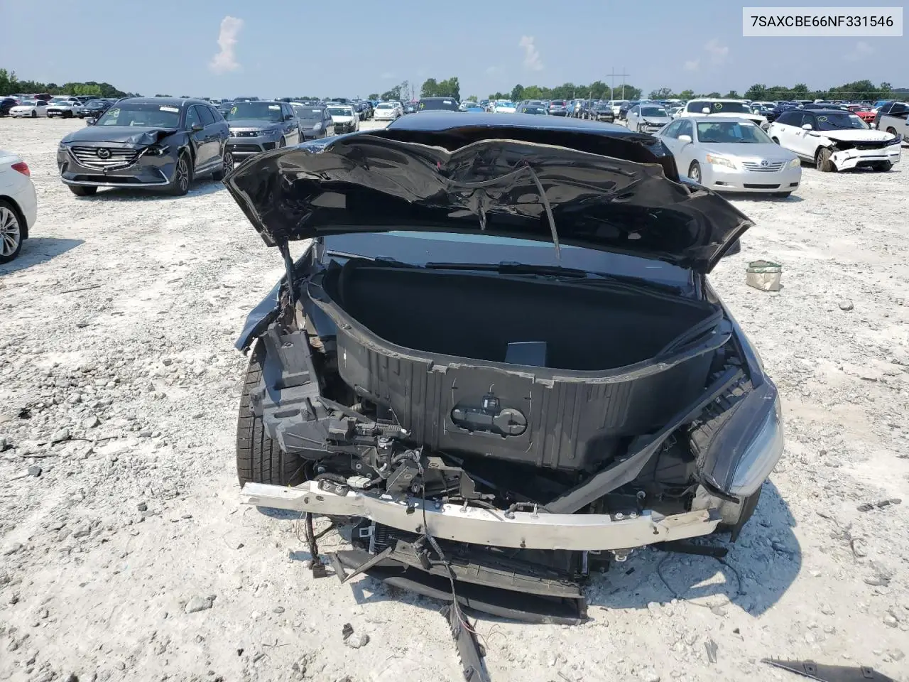 2022 Tesla Model X VIN: 7SAXCBE66NF331546 Lot: 62337835