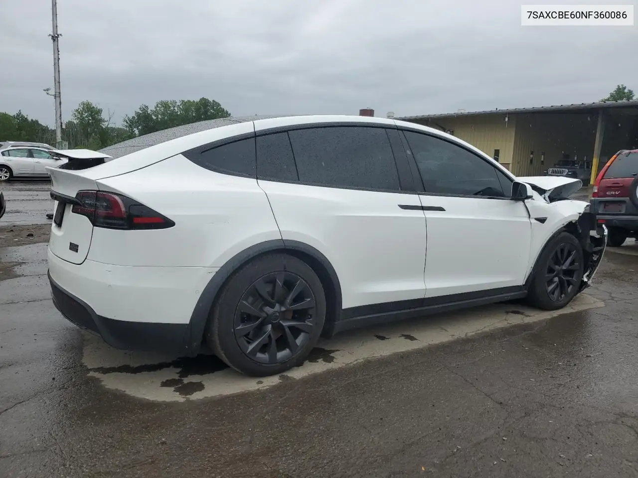 2022 Tesla Model X VIN: 7SAXCBE60NF360086 Lot: 62696045