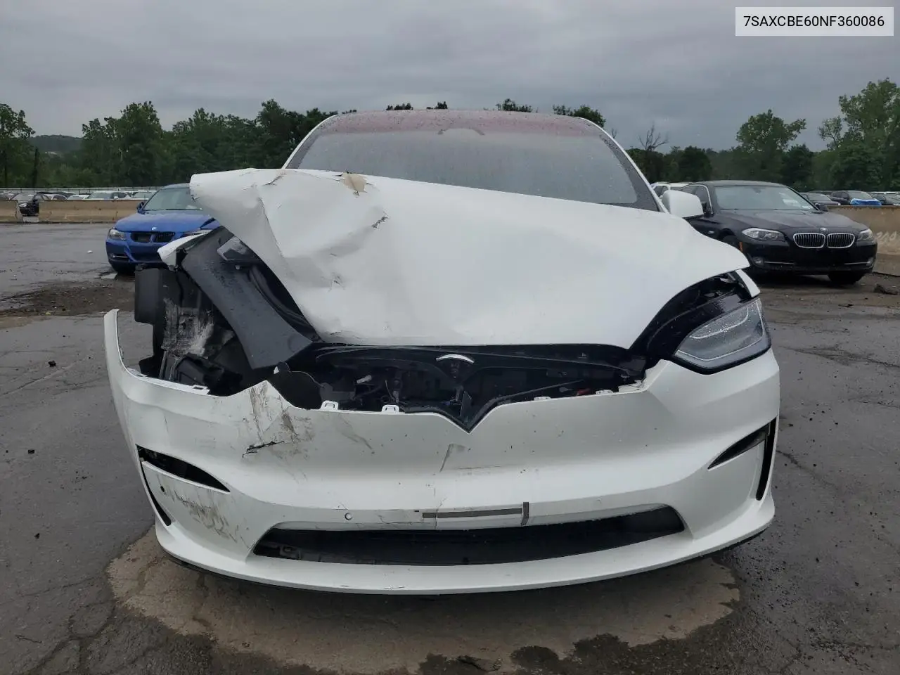 2022 Tesla Model X VIN: 7SAXCBE60NF360086 Lot: 62696045