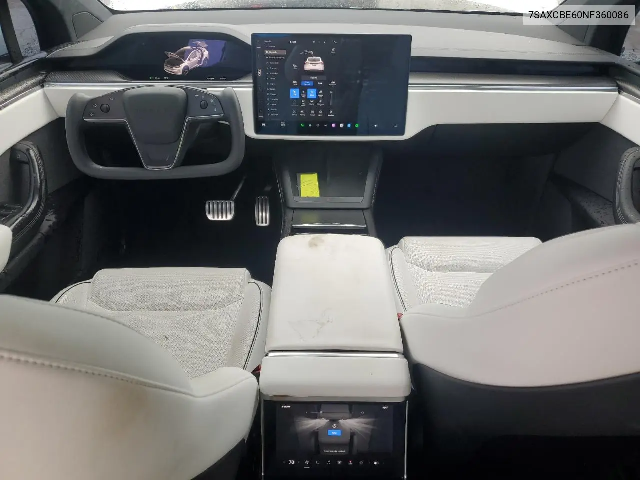 2022 Tesla Model X VIN: 7SAXCBE60NF360086 Lot: 62696045