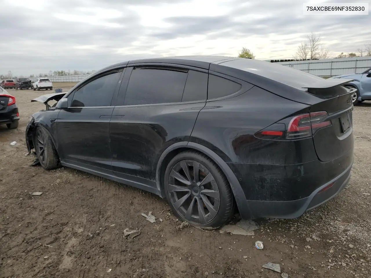 2022 Tesla Model X VIN: 7SAXCBE69NF352830 Lot: 86823394