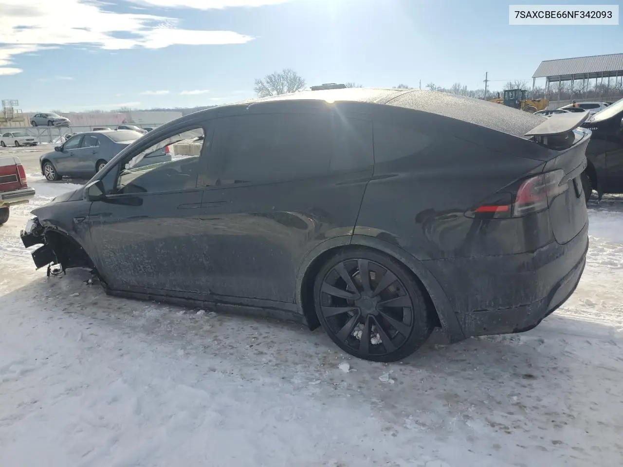 2022 Tesla Model X VIN: 7SAXCBE66NF342093 Lot: 88165005