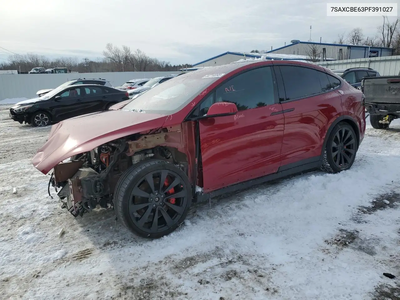2023 Tesla Model X VIN: 7SAXCBE63PF391027 Lot: 44710895