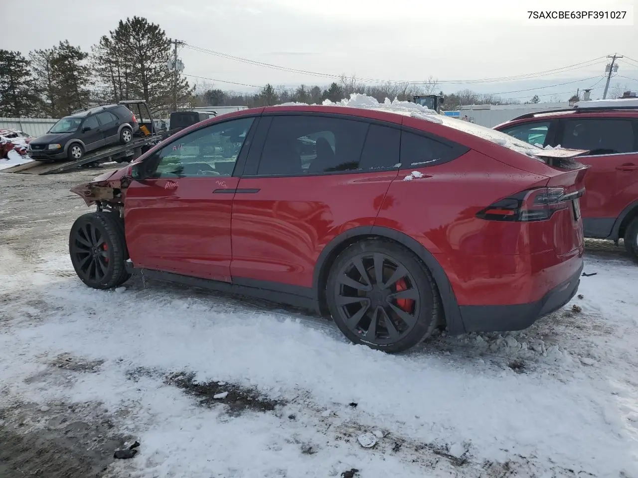 2023 Tesla Model X VIN: 7SAXCBE63PF391027 Lot: 44710895