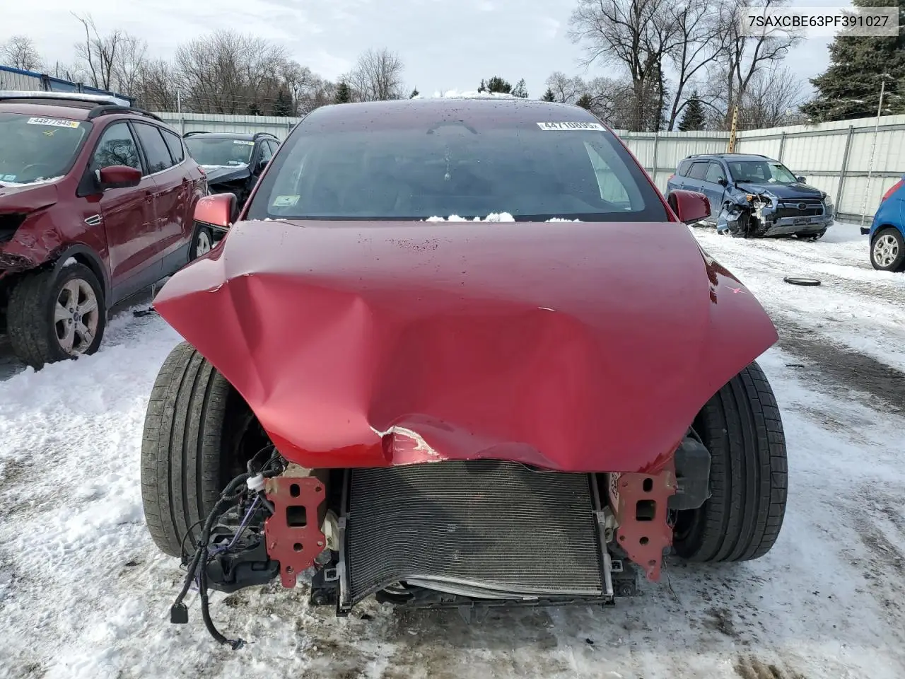 2023 Tesla Model X VIN: 7SAXCBE63PF391027 Lot: 44710895