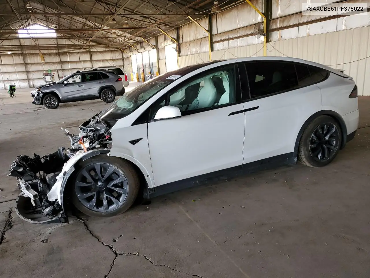 2023 Tesla Model X VIN: 7SAXCBE61PF375022 Lot: 46691555