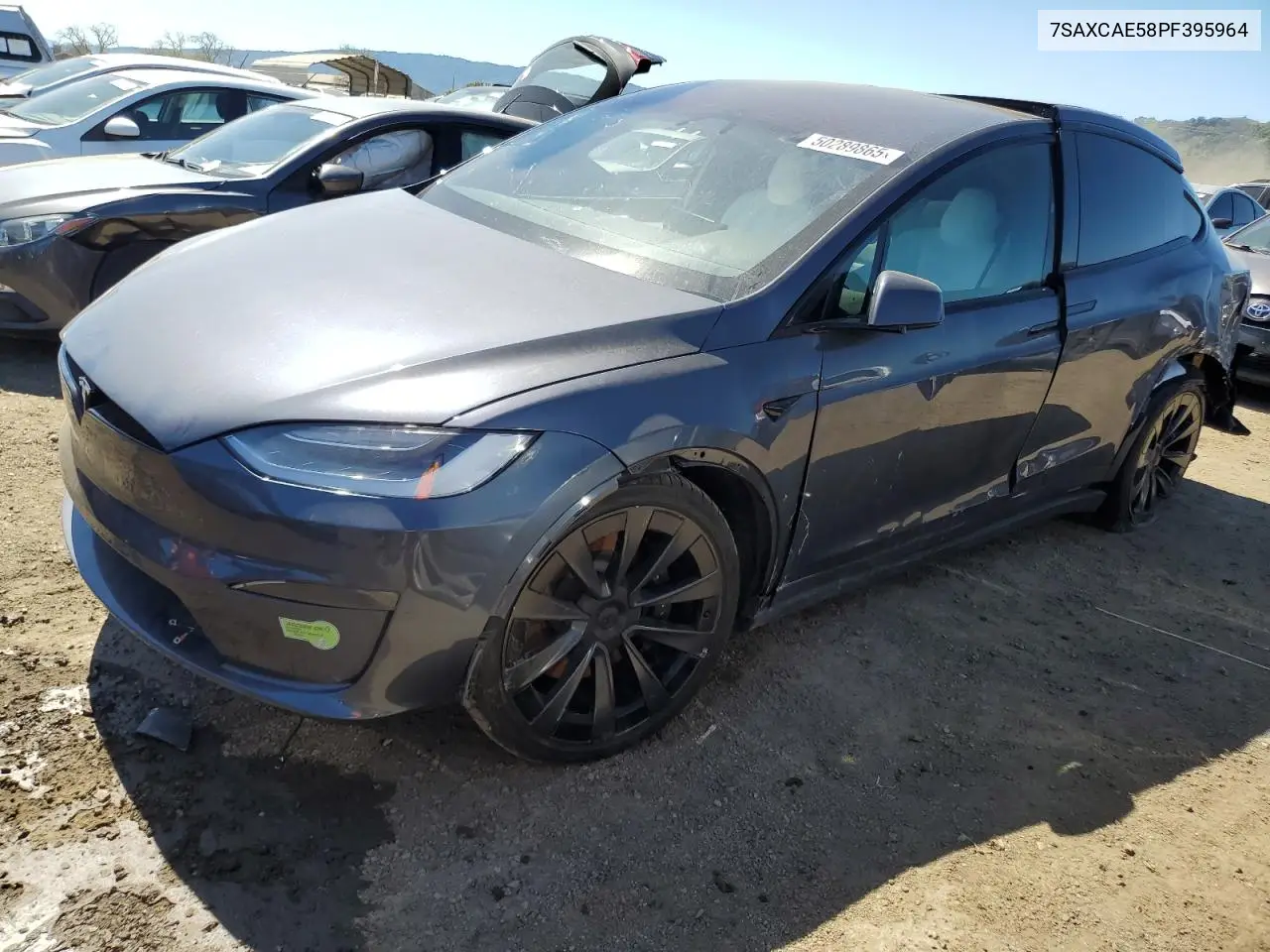 2023 Tesla Model X VIN: 7SAXCAE58PF395964 Lot: 50289865