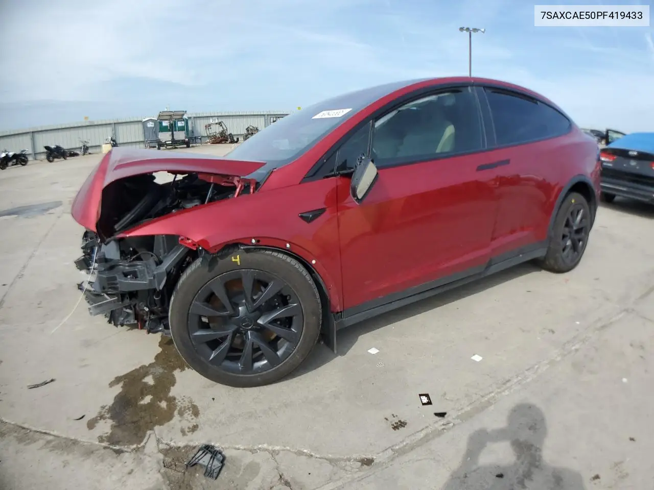 2023 Tesla Model X VIN: 7SAXCAE50PF419433 Lot: 50645565