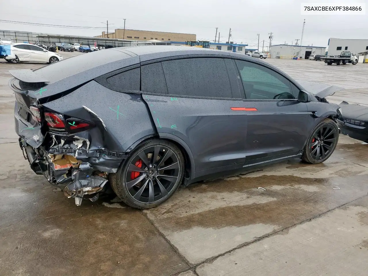 2023 Tesla Model X VIN: 7SAXCBE6XPF384866 Lot: 50728495