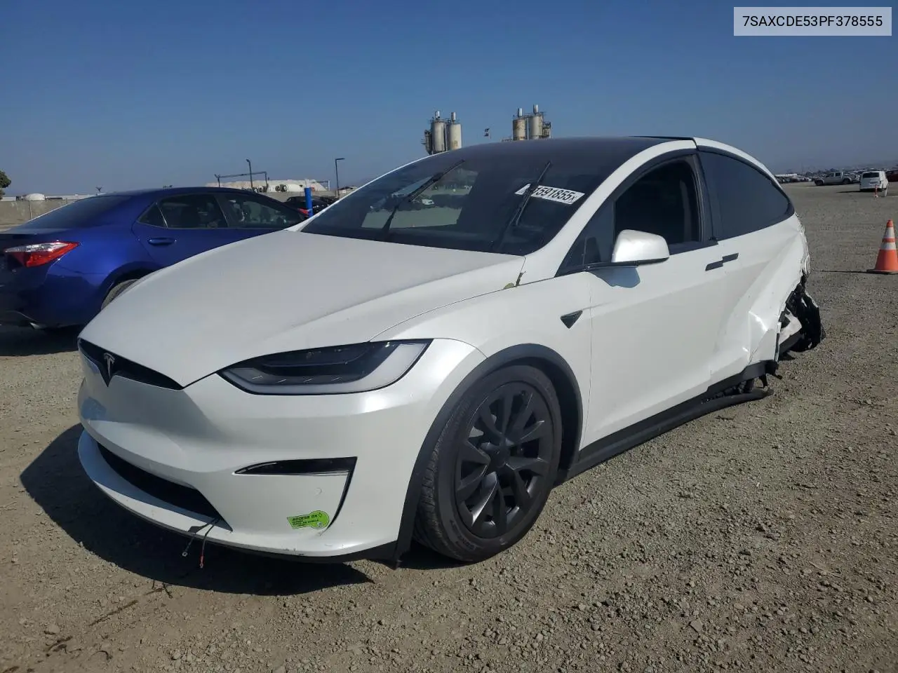 2023 Tesla Model X VIN: 7SAXCDE53PF378555 Lot: 61591855