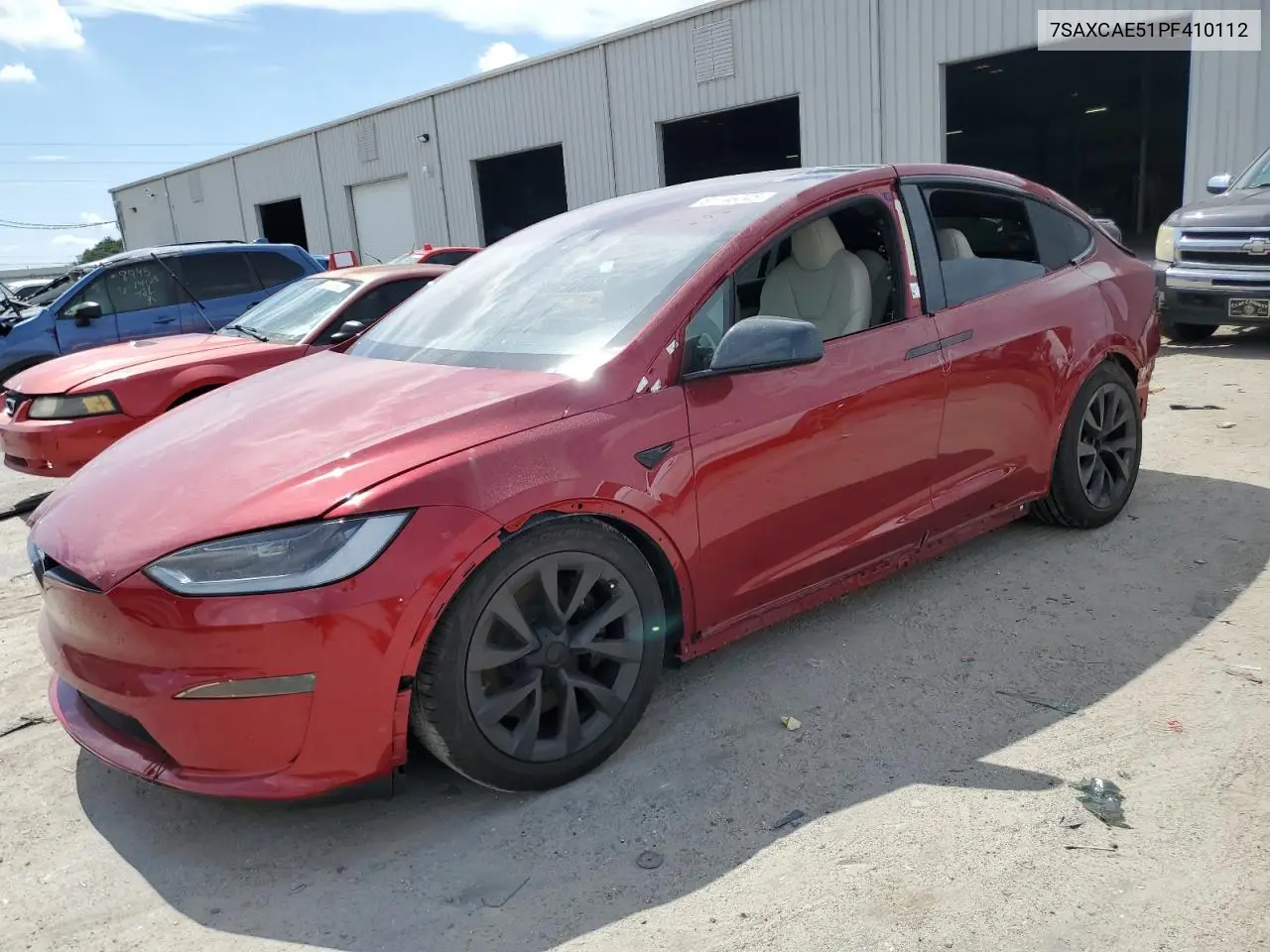 2023 Tesla Model X VIN: 7SAXCAE51PF410112 Lot: 61746045