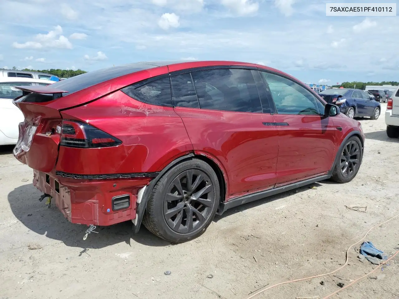 2023 Tesla Model X VIN: 7SAXCAE51PF410112 Lot: 61746045