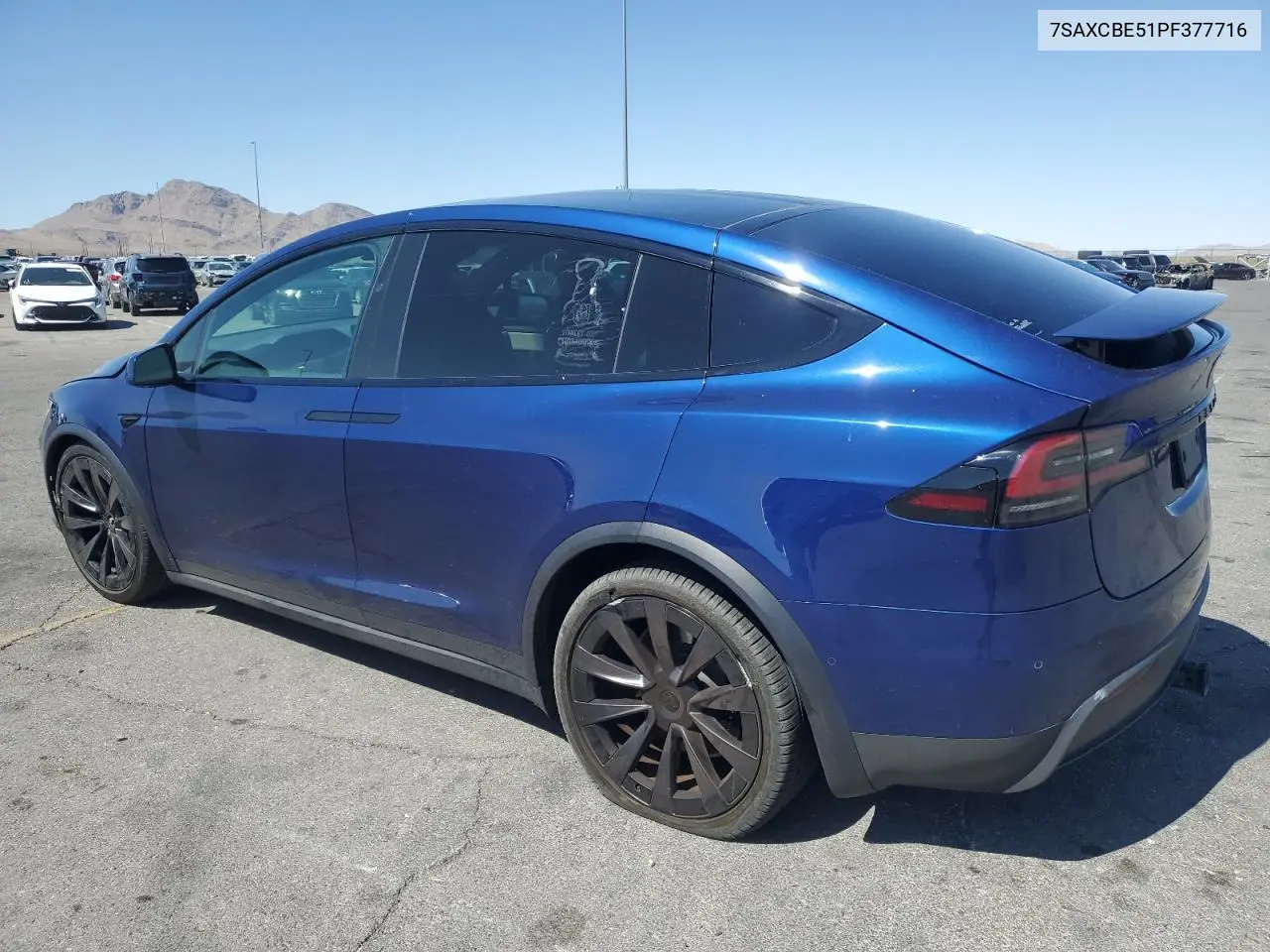 2023 Tesla Model X VIN: 7SAXCBE51PF377716 Lot: 61957035