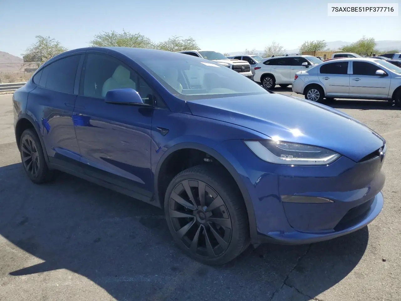 2023 Tesla Model X VIN: 7SAXCBE51PF377716 Lot: 61957035