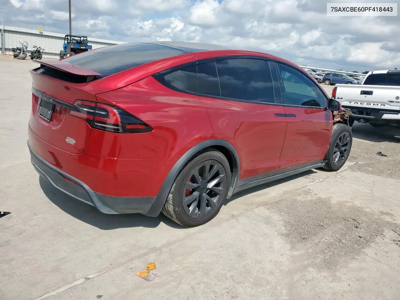 2023 Tesla Model X VIN: 7SAXCBE60PF418443 Lot: 62032885