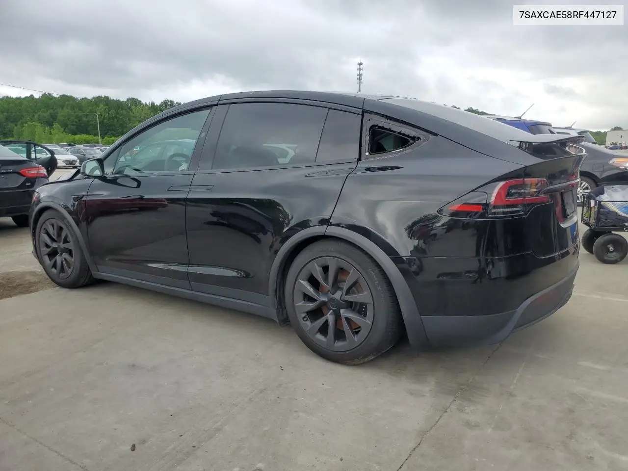 2024 Tesla Model X VIN: 7SAXCAE58RF447127 Lot: 56040635
