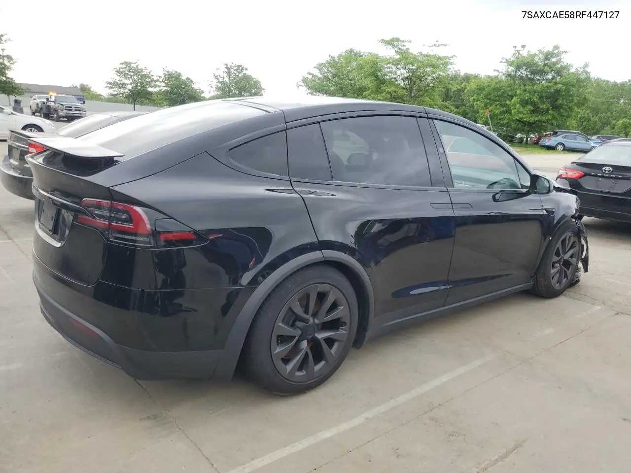 2024 Tesla Model X VIN: 7SAXCAE58RF447127 Lot: 56040635