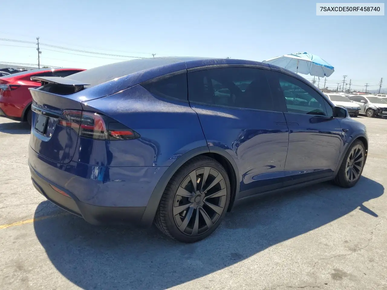 2024 Tesla Model X VIN: 7SAXCDE50RF458740 Lot: 56153355