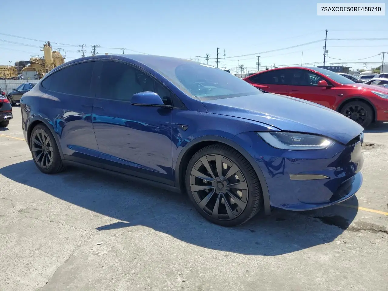 2024 Tesla Model X VIN: 7SAXCDE50RF458740 Lot: 56153355