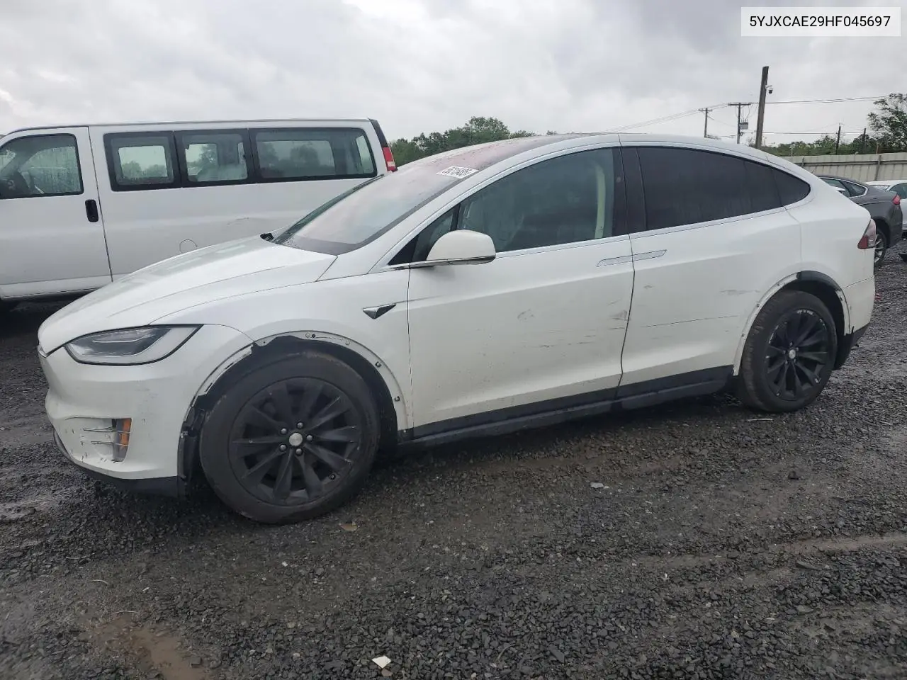2024 Tesla Model X VIN: 5YJXCAE29HF045697 Lot: 56215485