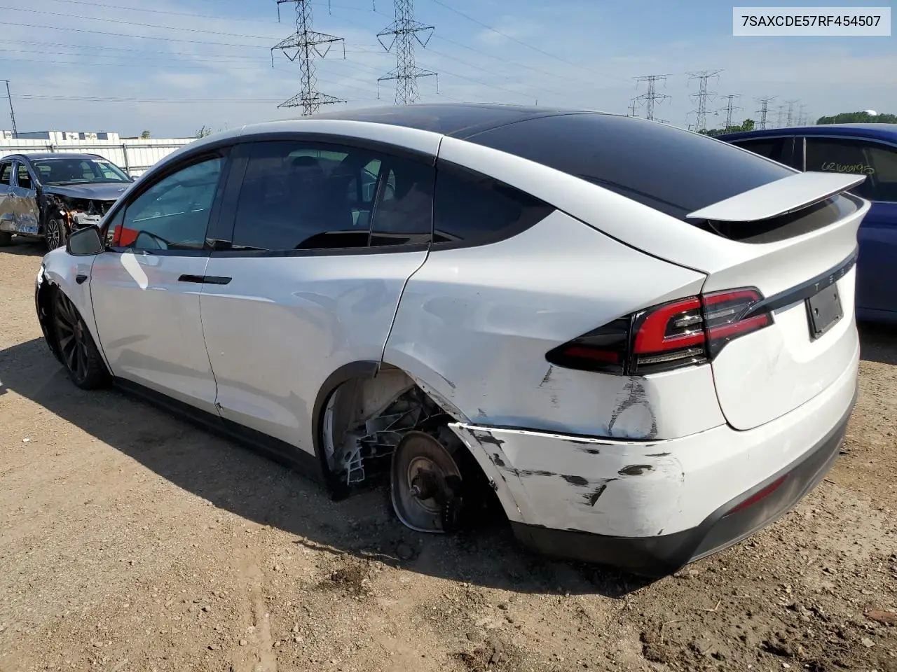 2024 Tesla Model X VIN: 7SAXCDE57RF454507 Lot: 61540525