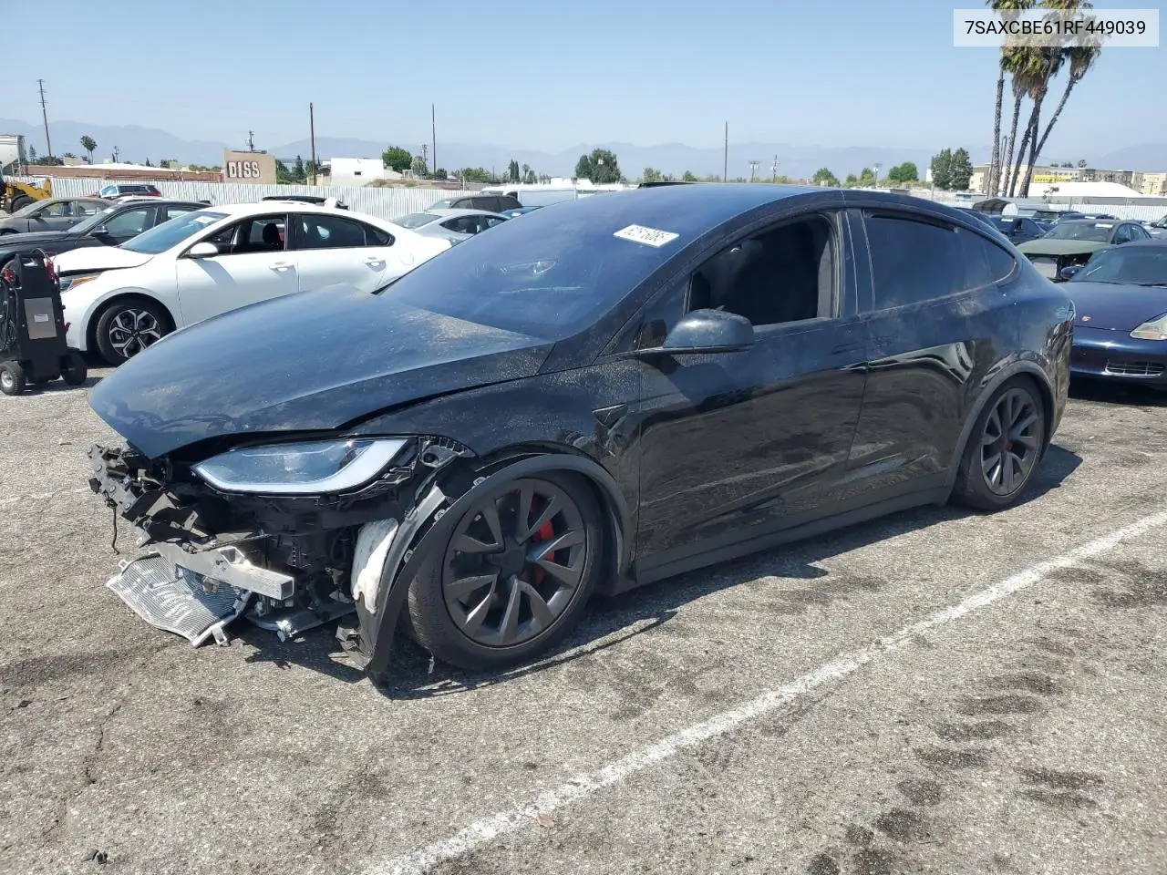 2024 Tesla Model X VIN: 7SAXCBE61RF449039 Lot: 62516085