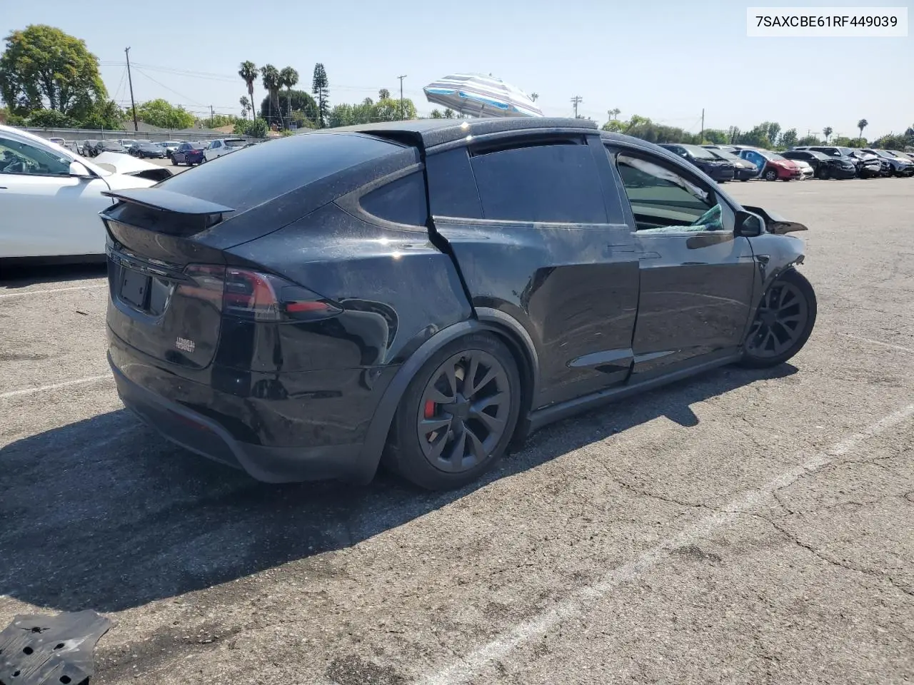 2024 Tesla Model X VIN: 7SAXCBE61RF449039 Lot: 62516085