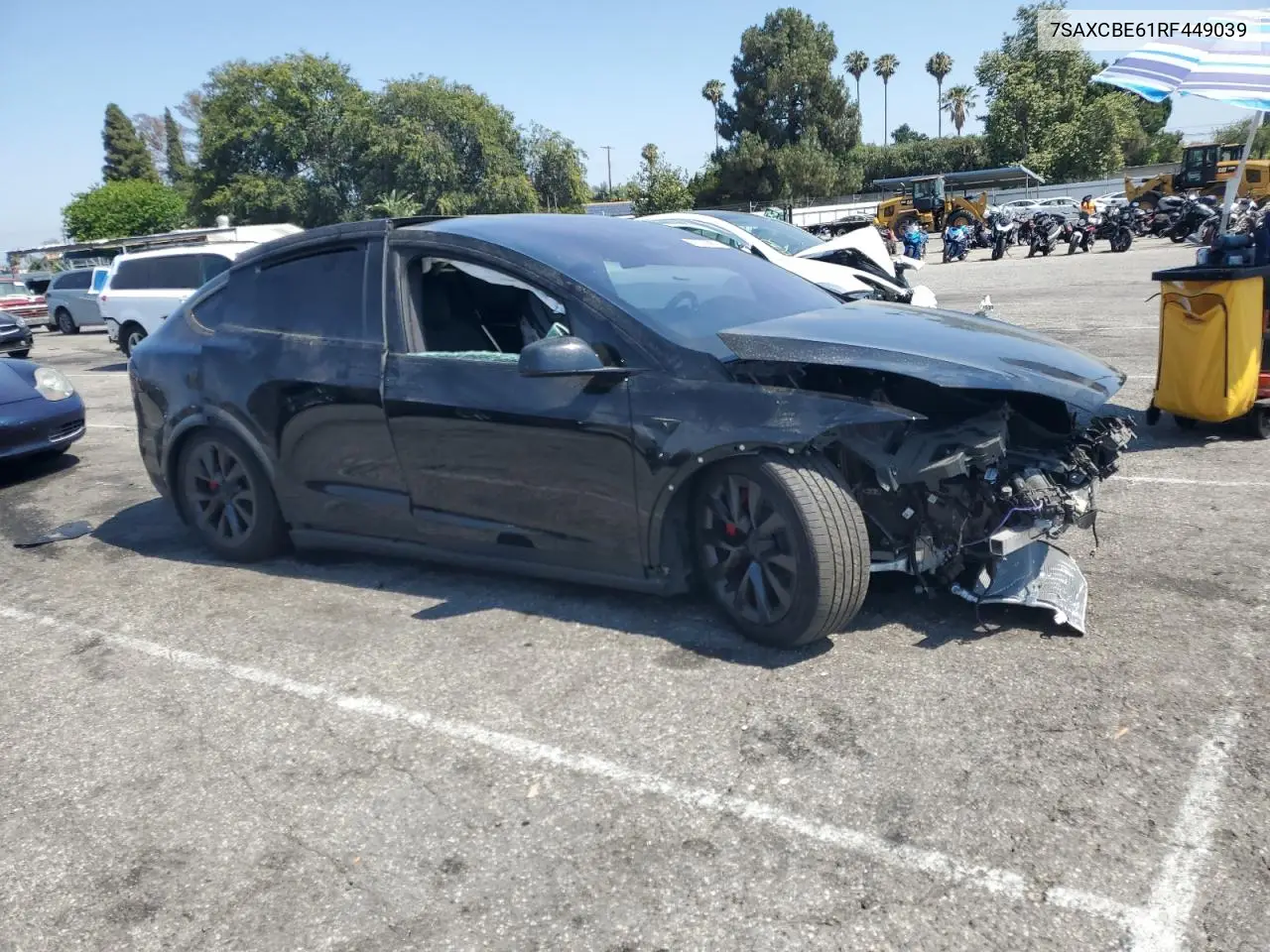 2024 Tesla Model X VIN: 7SAXCBE61RF449039 Lot: 62516085