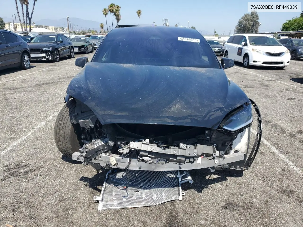 2024 Tesla Model X VIN: 7SAXCBE61RF449039 Lot: 62516085