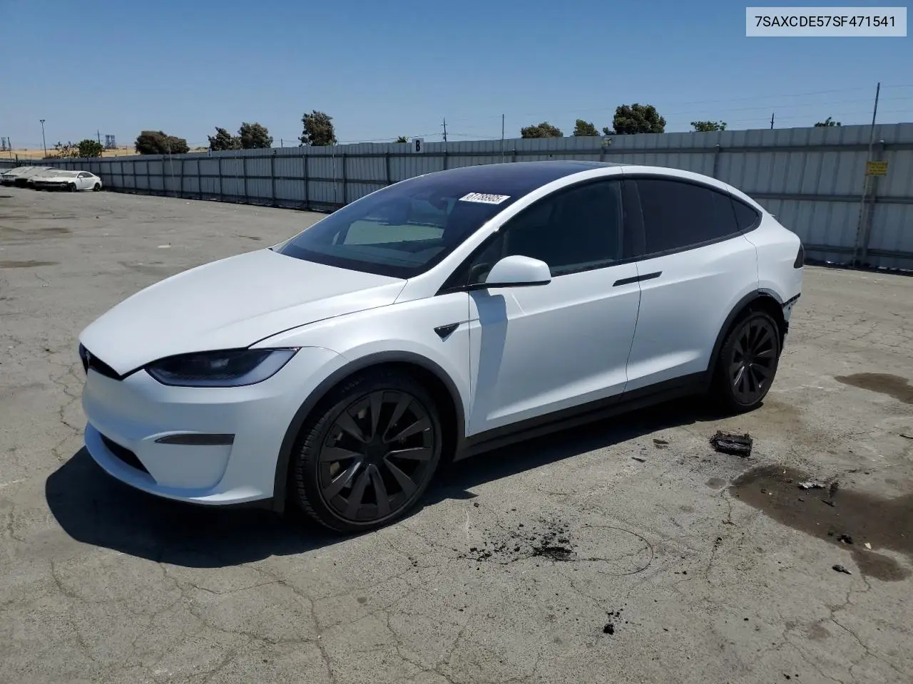 2025 Tesla Model X VIN: 7SAXCDE57SF471541 Lot: 61788905
