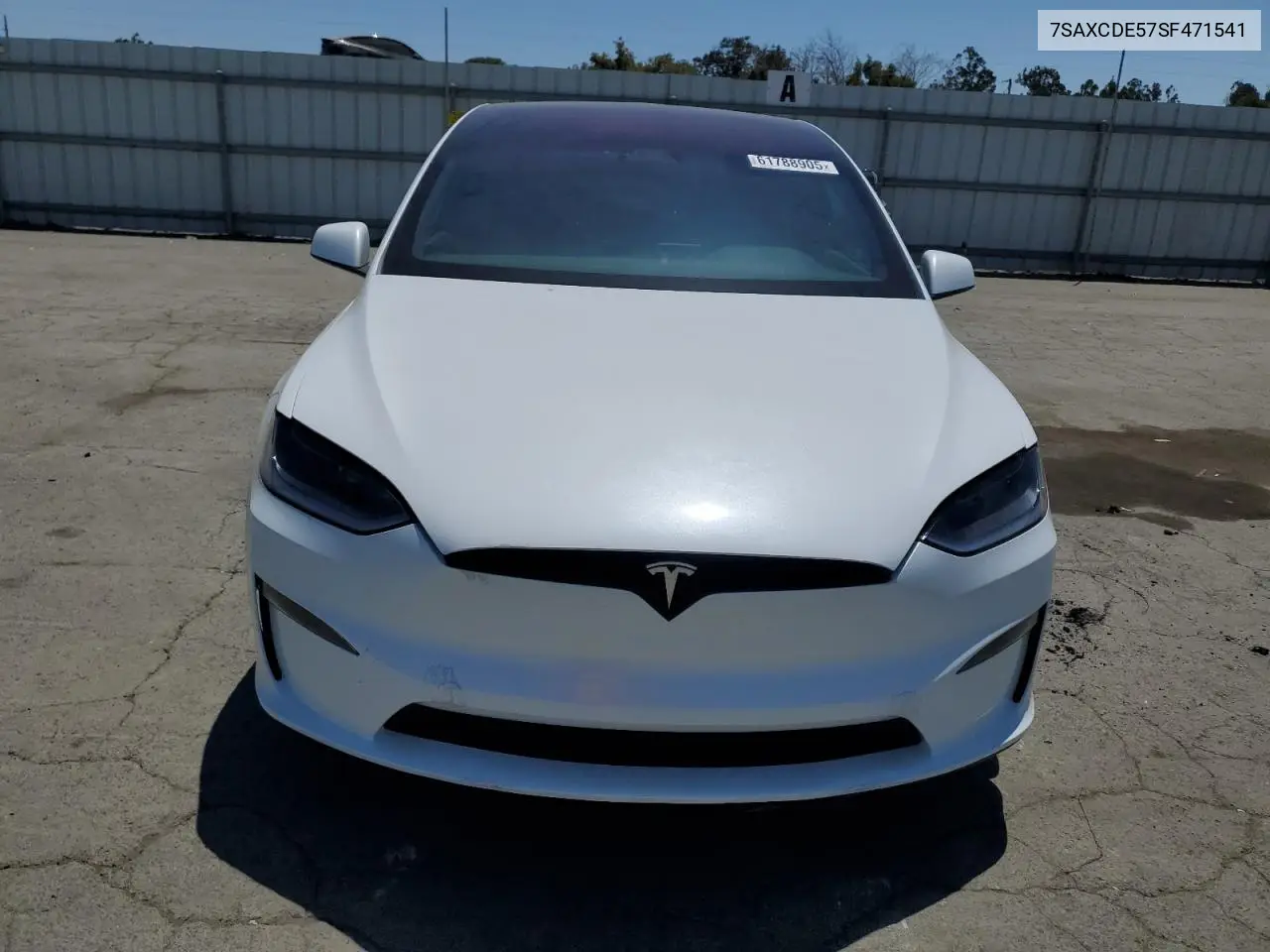 2025 Tesla Model X VIN: 7SAXCDE57SF471541 Lot: 61788905