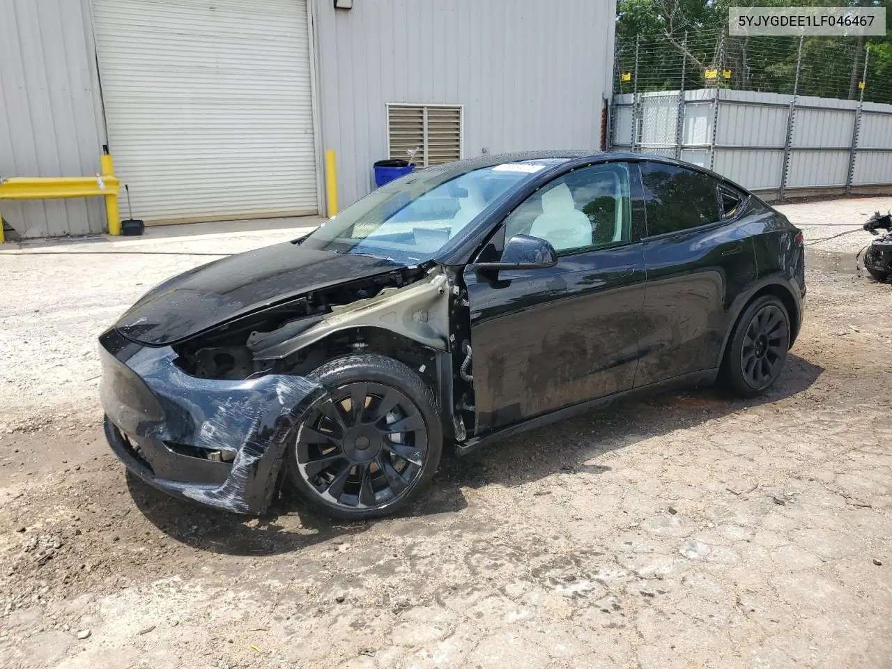2020 Tesla Model Y VIN: 5YJYGDEE1LF046467 Lot: 56554075