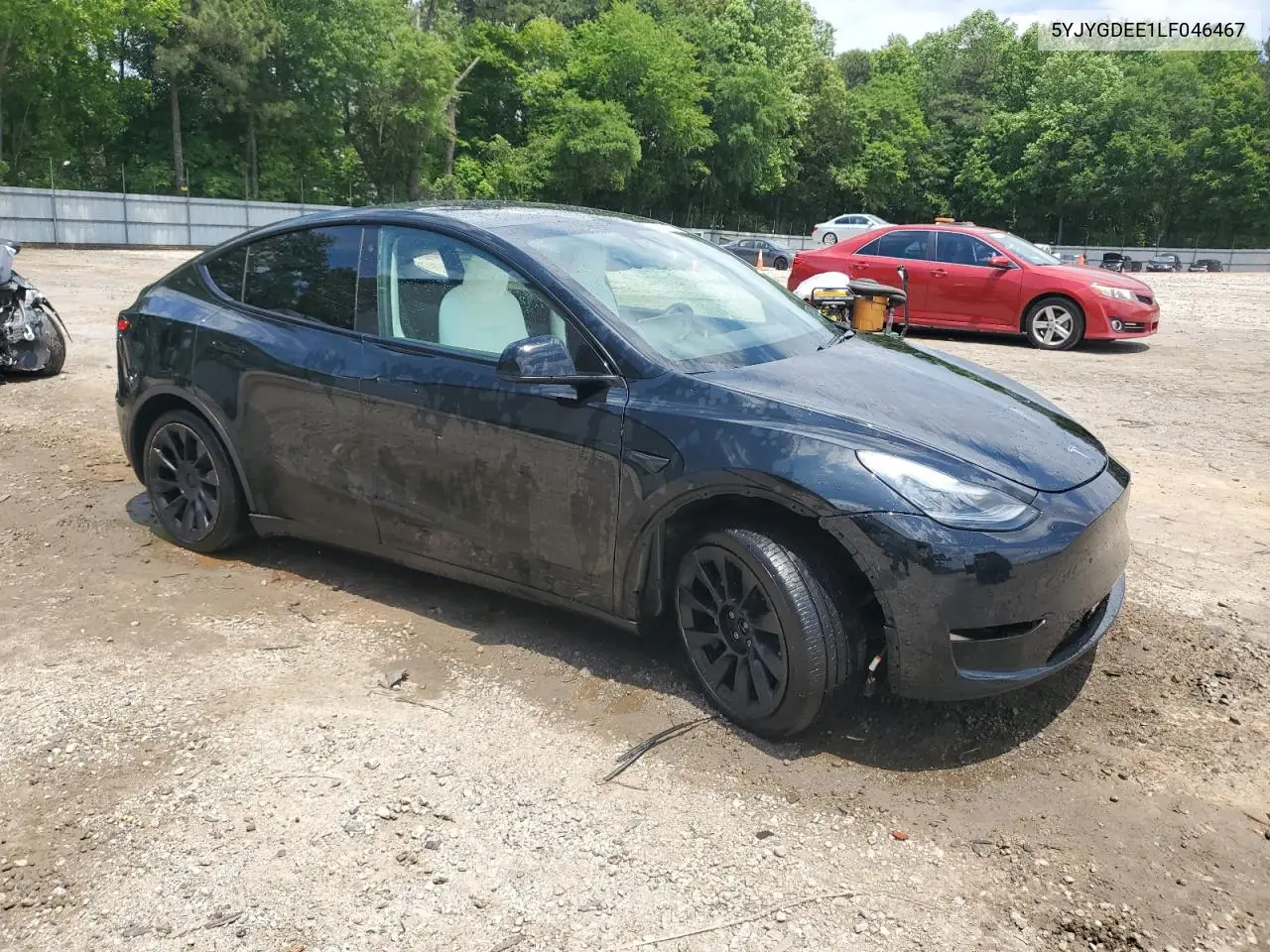 2020 Tesla Model Y VIN: 5YJYGDEE1LF046467 Lot: 56554075