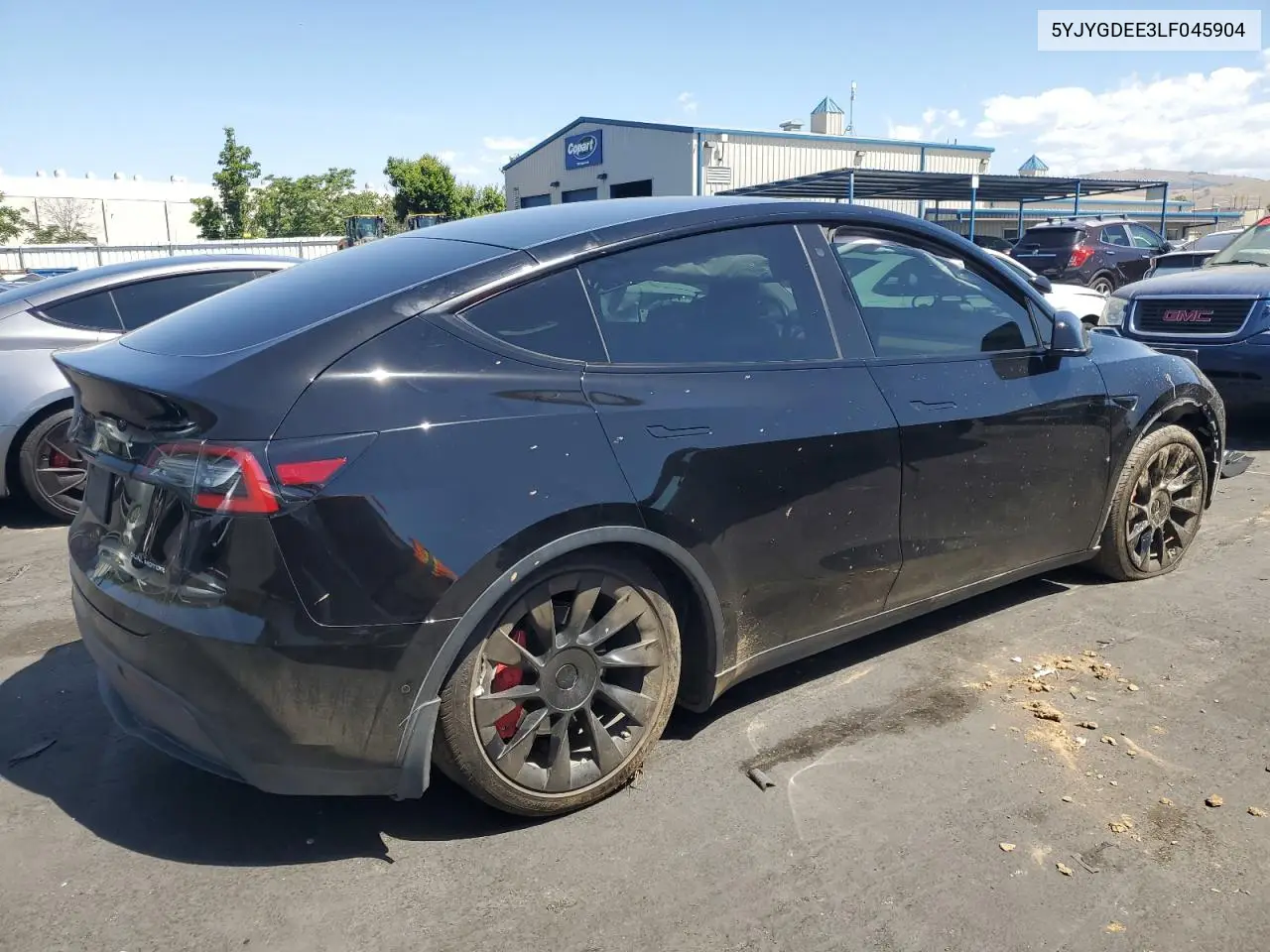2020 Tesla Model Y VIN: 5YJYGDEE3LF045904 Lot: 56741315
