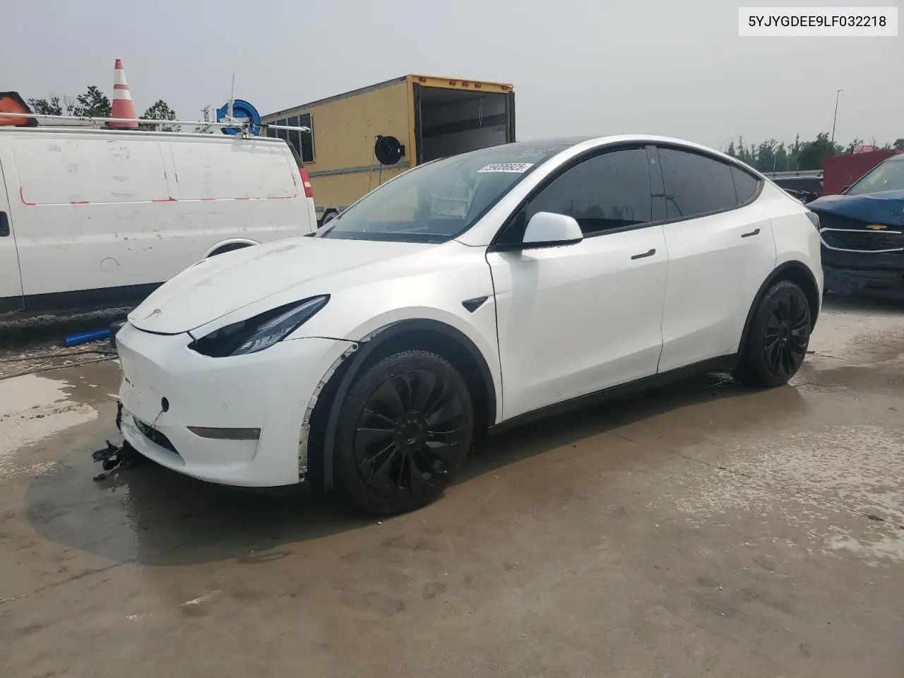2020 Tesla Model Y VIN: 5YJYGDEE9LF032218 Lot: 59006925