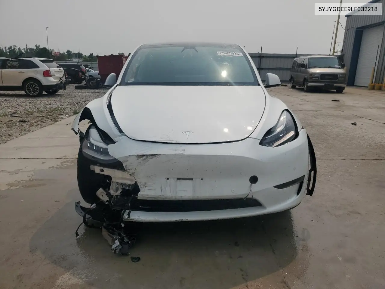 2020 Tesla Model Y VIN: 5YJYGDEE9LF032218 Lot: 59006925