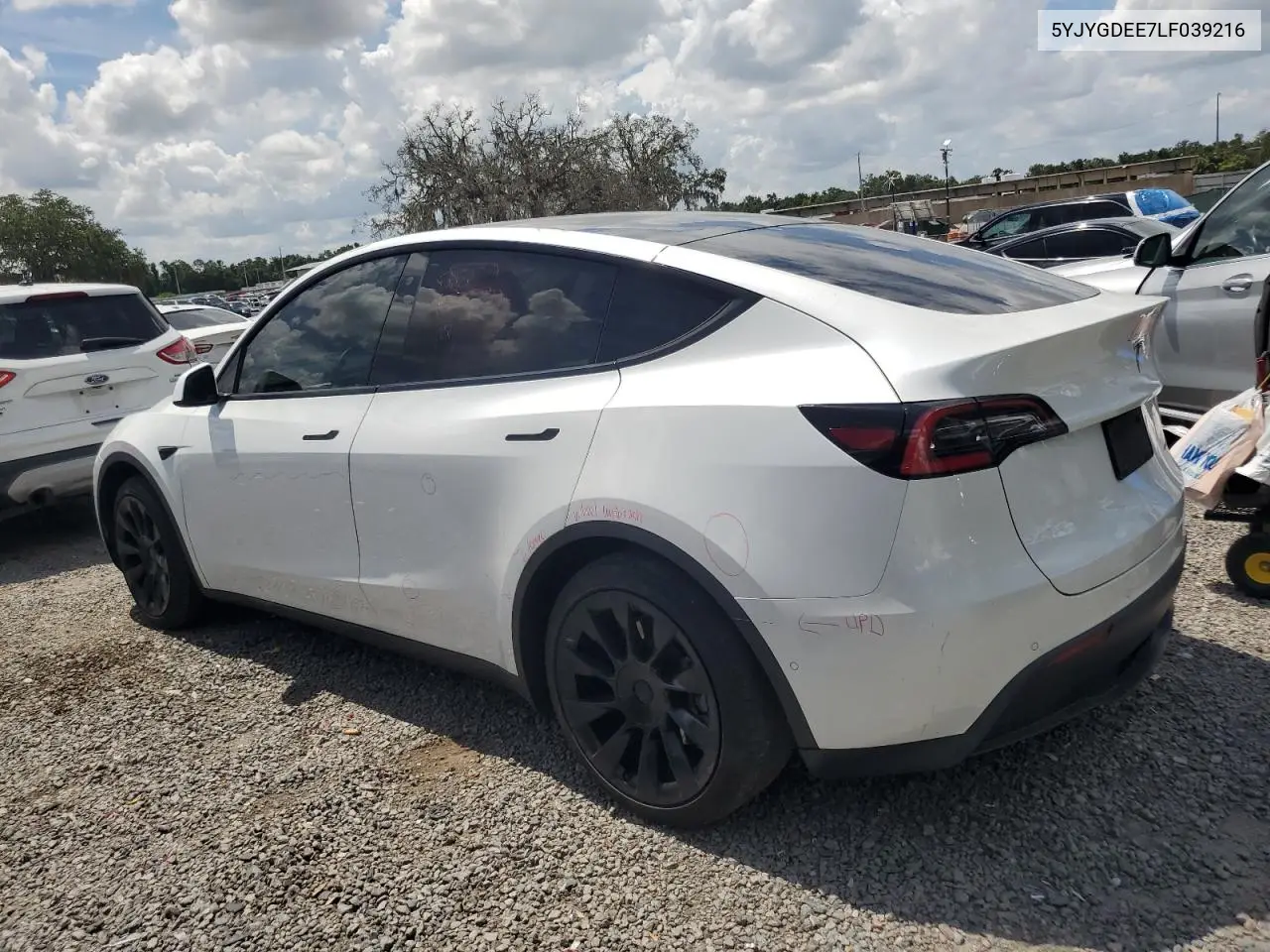 2020 Tesla Model Y VIN: 5YJYGDEE7LF039216 Lot: 60645965