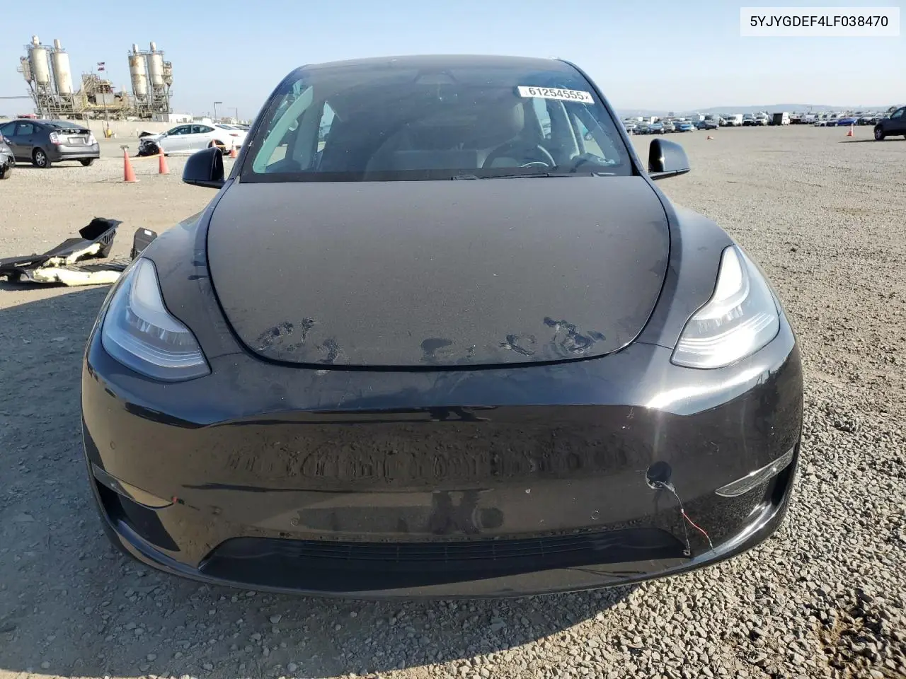 2020 Tesla Model Y VIN: 5YJYGDEF4LF038470 Lot: 61254555